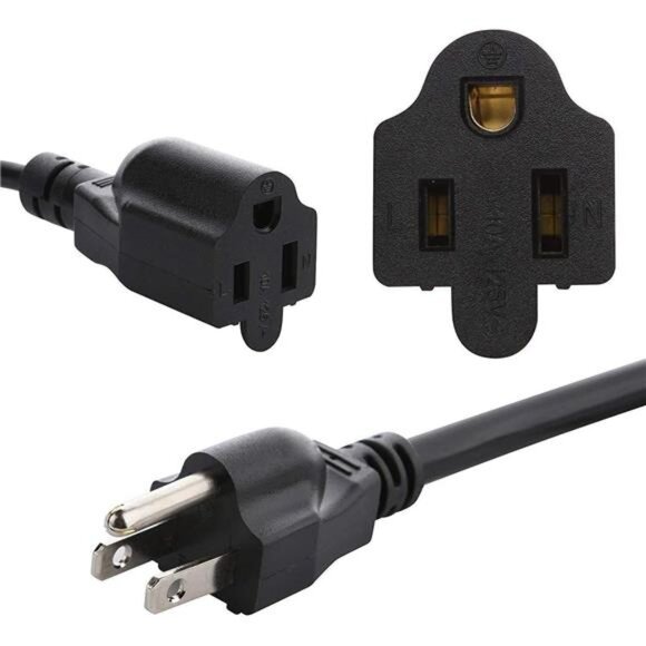 3 Prong 1 to 4 Outlet Power Cord Splitter Cord,Indoor Outdoor Cable Strip - Picture 2 of 14